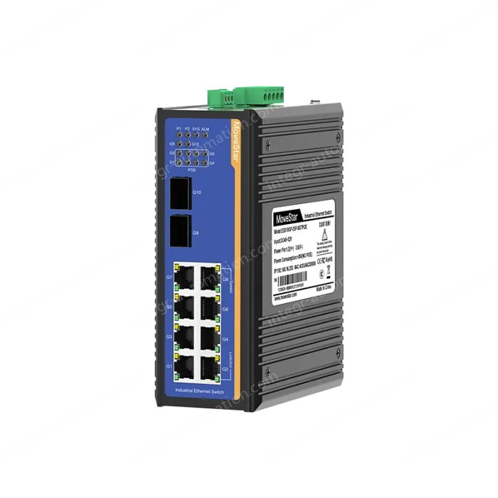10 Ports Full Gigabit Layer 2 Managed DIN RAIL Industrial Ethernet PoE Switch