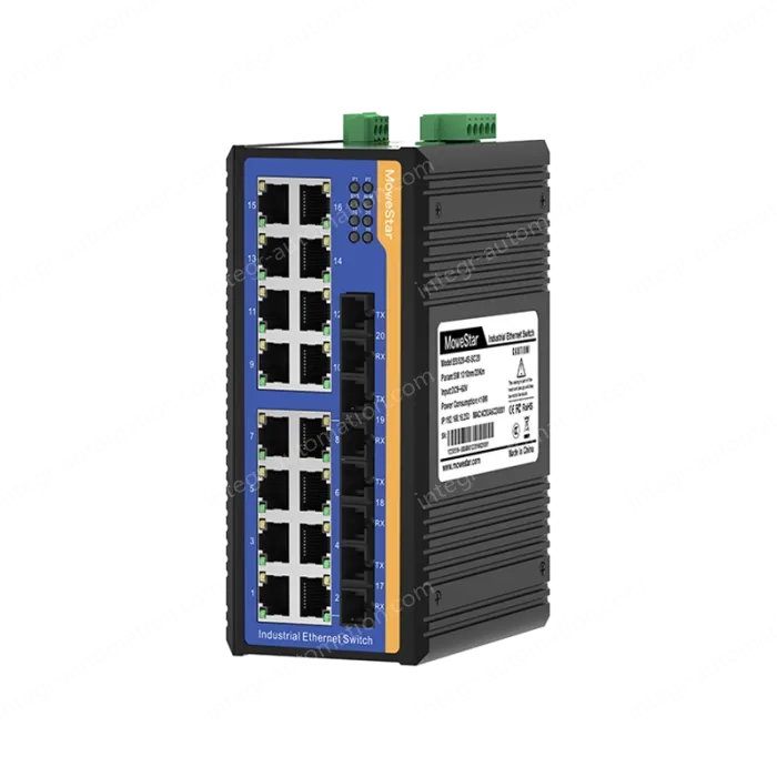 [100 Gigabit 4 Optical 16 Electrical] Ring Network Management Industrial Switch