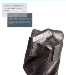 Four-pit 5 series rotary hammer drill bit 8x150x210