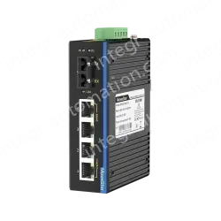 1 Port 100M F(x) + 4 Ports 10/100M T(x) Din-Rail Unmanaged Industrial Ethernet Switch