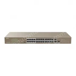 24FE+2GE/1SFP Rackmount Switch With 24-Port PoE