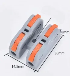 Quick terminal blocks-SCH-2 can be fixed with two in and two out