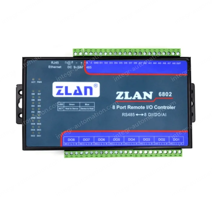 ZLAN6802 8 Channels IO Control Module