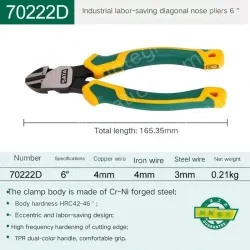 70222D/6 inch diagonal pliers labor-saving