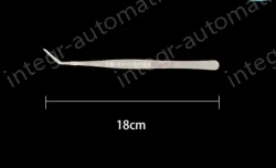 Stainless steel tweezers Curved tip (thick) 18cm