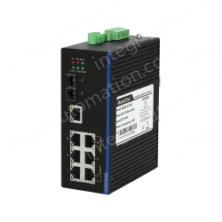 1 Port 100M F(x) + 7 Ports 10/100M T(x) Din-Rail Unmanaged Industrial Ethernet Switch