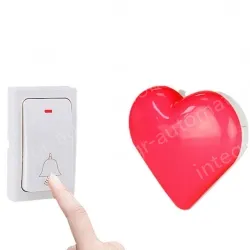 Elderly deaf person's self generating wireless smart doorbell with no battery and strong flashing caller
