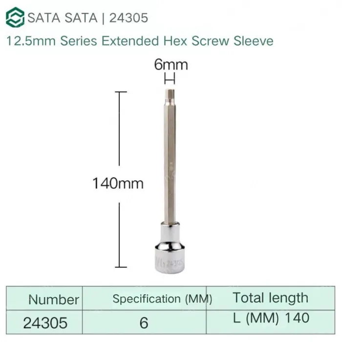 Dafei 6mm with a total length of 140mm-24305