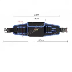 Middle pocket economic thickened waist bag (yellow and blue edge random)