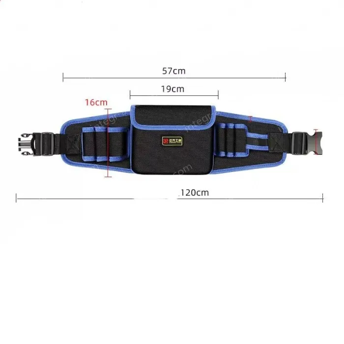 Middle pocket economic thickened waist bag (yellow and blue edge random)