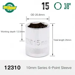 CALC-15mm-10mm series 3/8-12310