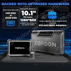 TOPDON Phoenix Plus Integrated Diagnostic Tool Bi-Directional Control Topology Mapping 41 Maintenance Services ECU Coding VAG 2 Years Update