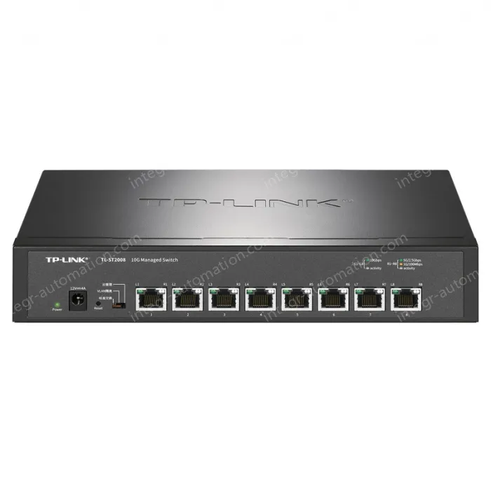 8 x 10Gbps RJ45 ports Full 10 Gigabit cloud management switches