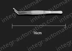 Stainless steel tweezers Curved round head (thick) 16cm