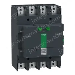 LC1G6304EHEA Contactor, high power, TeSys Giga 630, advanced version, 4 pole/NO, AC-1 <=440V 1050A, 48-130VAC/DC coil