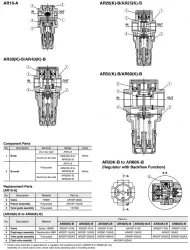 Modular Type Regulator AR20-F02-1-B