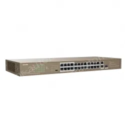 24FE+2GE/1SFP Rackmount Switch With 24-Port PoE