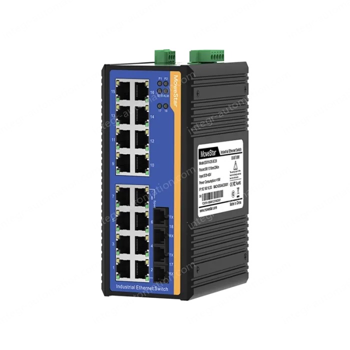 [100 Gigabit 2 Optical 16 Electric] Ring Network Management Industrial Switch