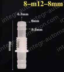 8-M12-8-Feed-through plastic connectors