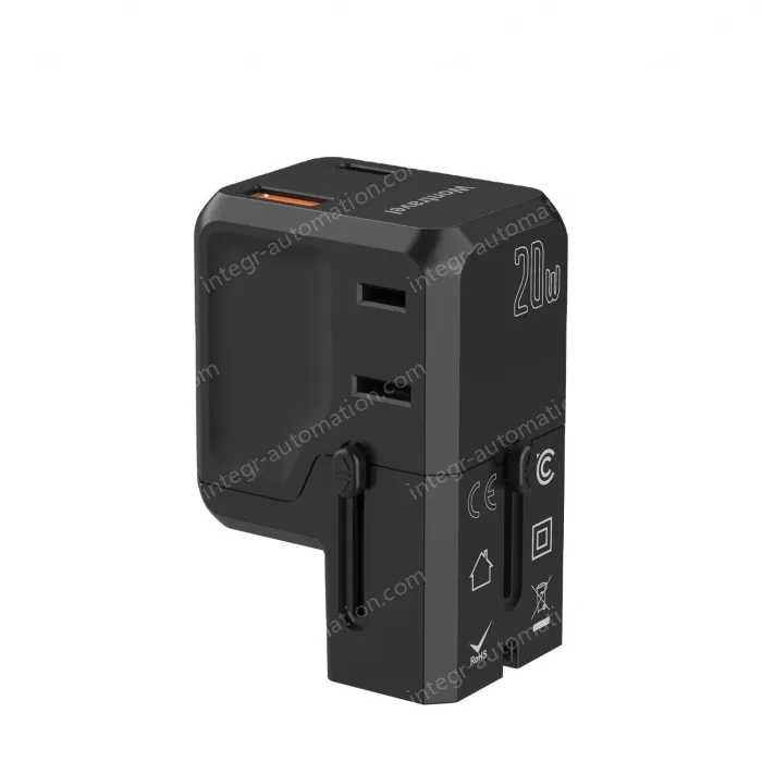 20W PD charger ac outlet travel adapter