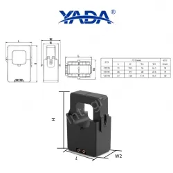 CTF24-150A/5A miniature open current transformer snap-on transformer for retrofitting