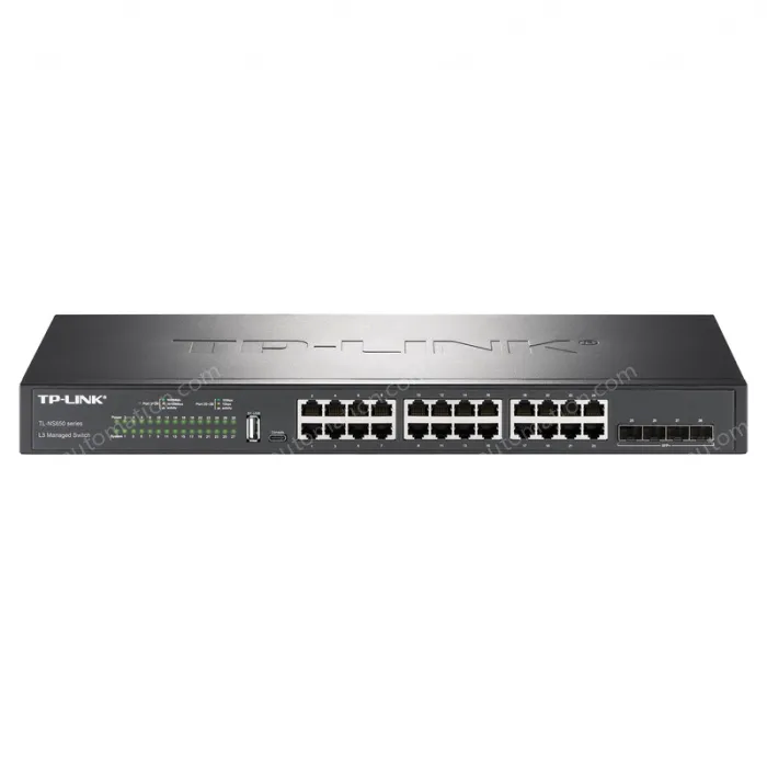 24 Gigabit RJ45 ports, 4 Gigabit SFP+ ports management switches